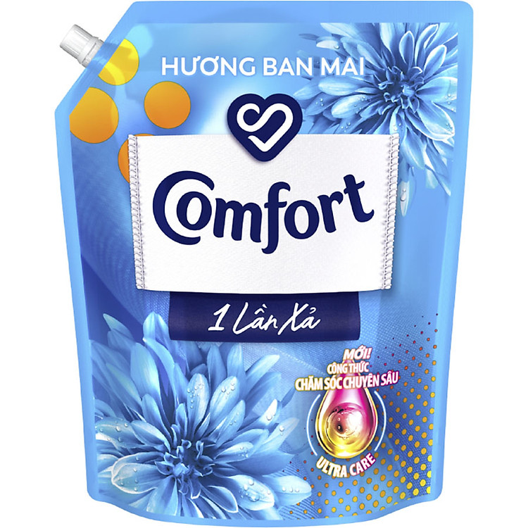 Nước Xả Làm Mềm Vải COMFORT Nước Xả Vải Hương Ban Mai Đậm Đặc 1 Lần Xả Giúp Giữ Màu & Bền Vải 3.8L