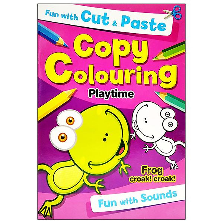 Fun With Cut & Paste Copy Colouring: Playtime