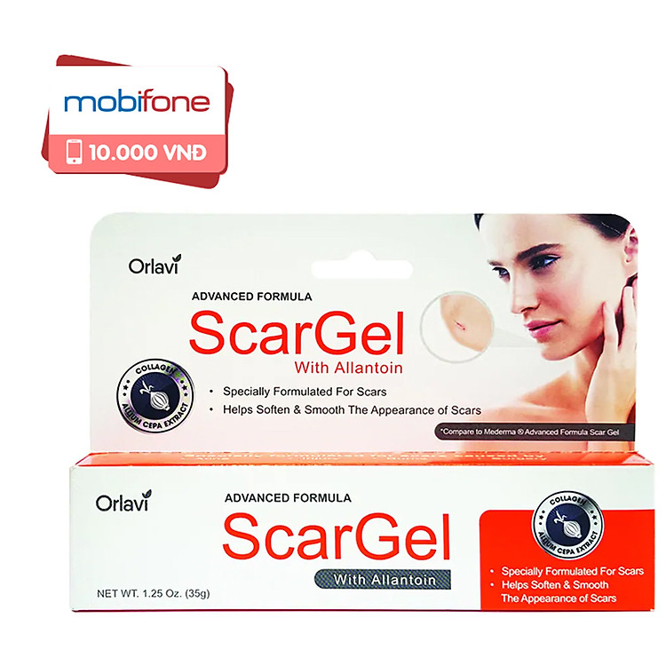 Orlavi Scar Gel: Cung cấp dưỡng chất, mờ sẹo, giúp da mịn màng 35gr