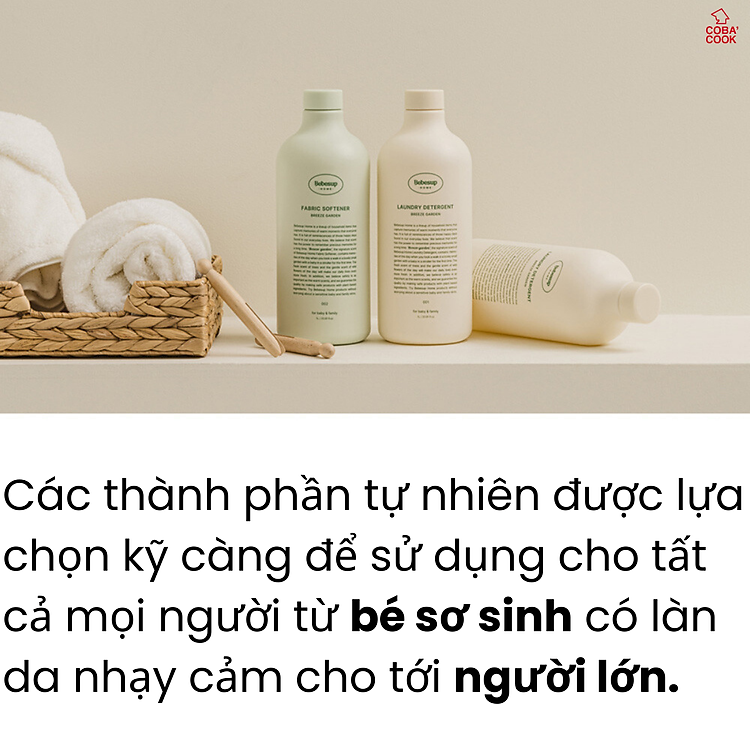Mua Combo Nước Giặt Xả Bebesup 2000ml Chính hãng Tiết kiệm - Hình ảnh 4