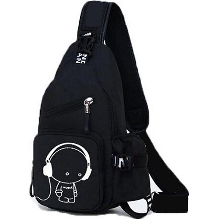 Túi Đeo Chéo Một Quai In Hình Music
