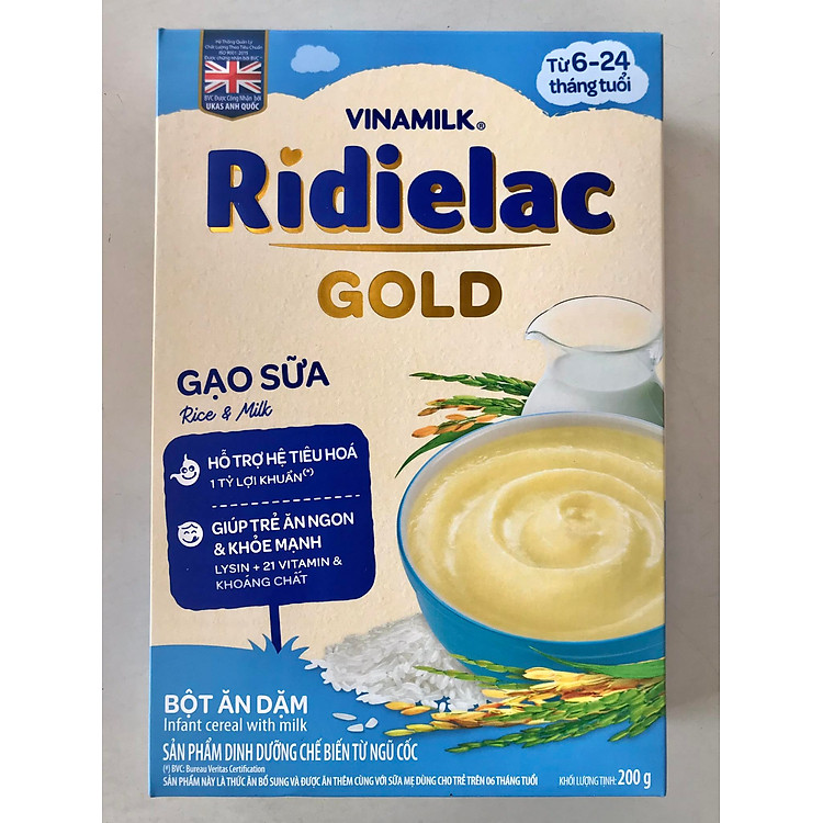 Bột Ăn Dặm Vinamilk Ridielac 200g Hàng chuẩn Ưu đãi - Hình ảnh 2