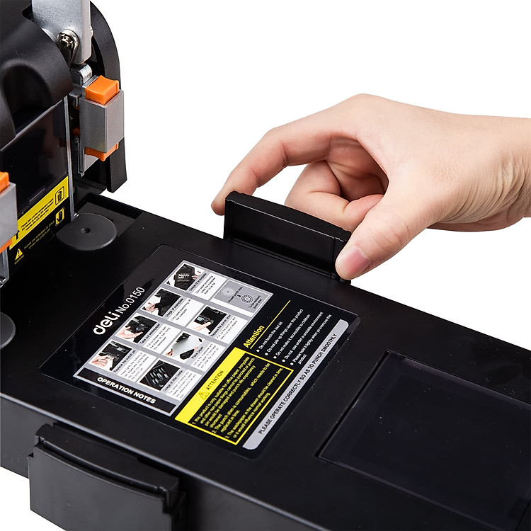 Máy đục lỗ đại Deli (150 tờ) - Ảnh 6