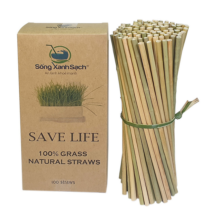 Ống Hút Cỏ Bàng Khô - OHK2 (5 hộp)