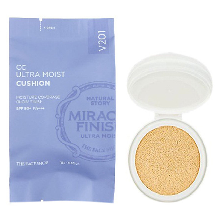 Lõi Phấn The Face Shop CC Ultra Moist Cushion SPF50+ PA+++ Refill (15g)