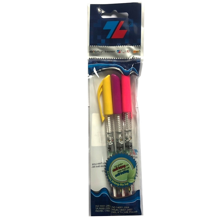 Bộ 2 Vỉ 3 Bút Bi TL-062 - Mực Xanh