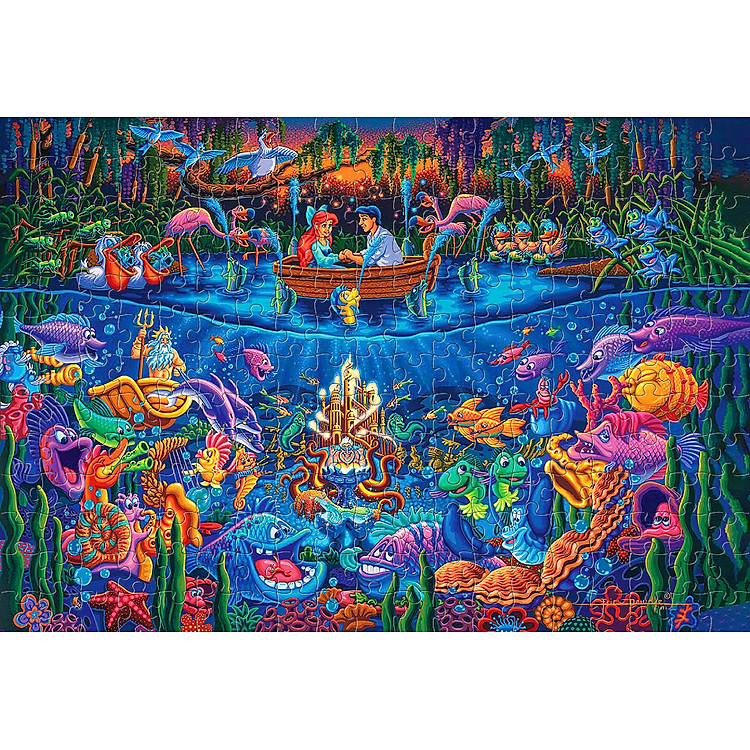 Mua Tranh xếp hình Tiên cá và Hoàng tử Chính hãng Ưu đãi - Hình ảnh 2