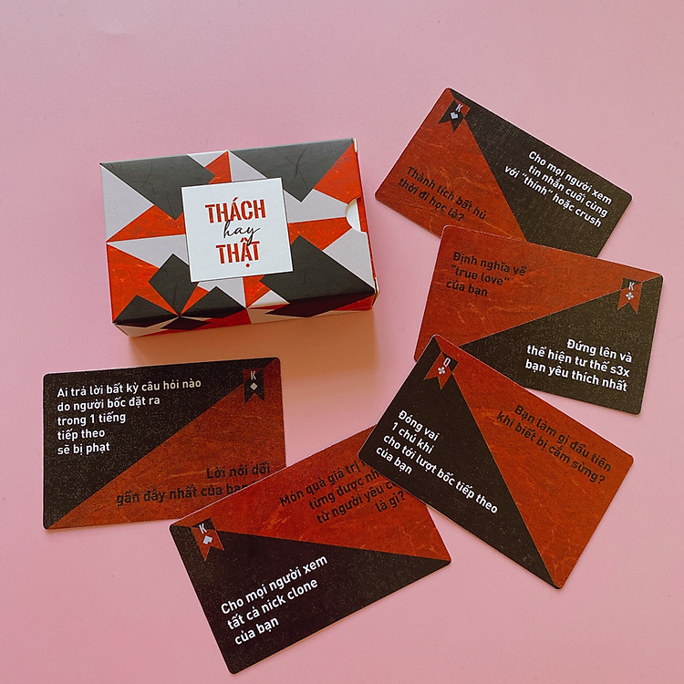 Bộ Bài Truth Or Dare Thách Hay Thật 52 Lá Drinking Game Uống Rượu Bia Tụ Tập Thẻ Bài Vui Chơi Cùng Hội Bạn