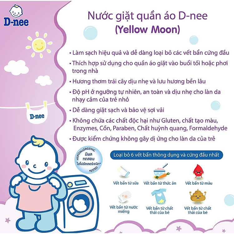 Nước Giặt Quần Áo Em Bé D-nee 3L Chính hãng Tiết kiệm - Hình ảnh 4