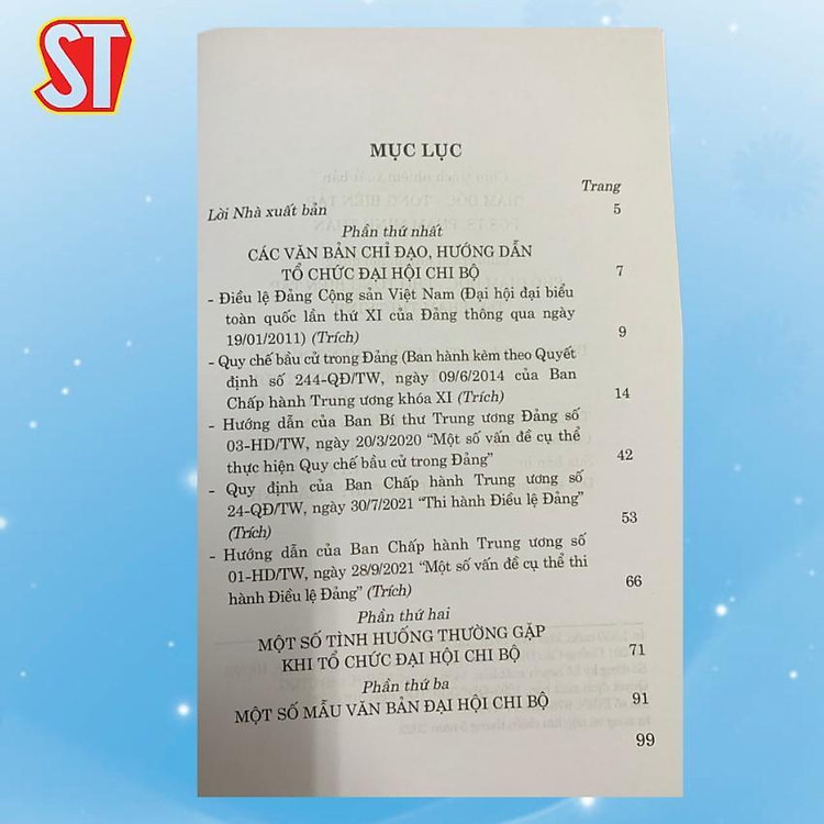 Tài Liệu Hướng Dẫn Đại Hội Chi Bộ Nhiệm Kỳ 2022 - 2025 - Ảnh 6