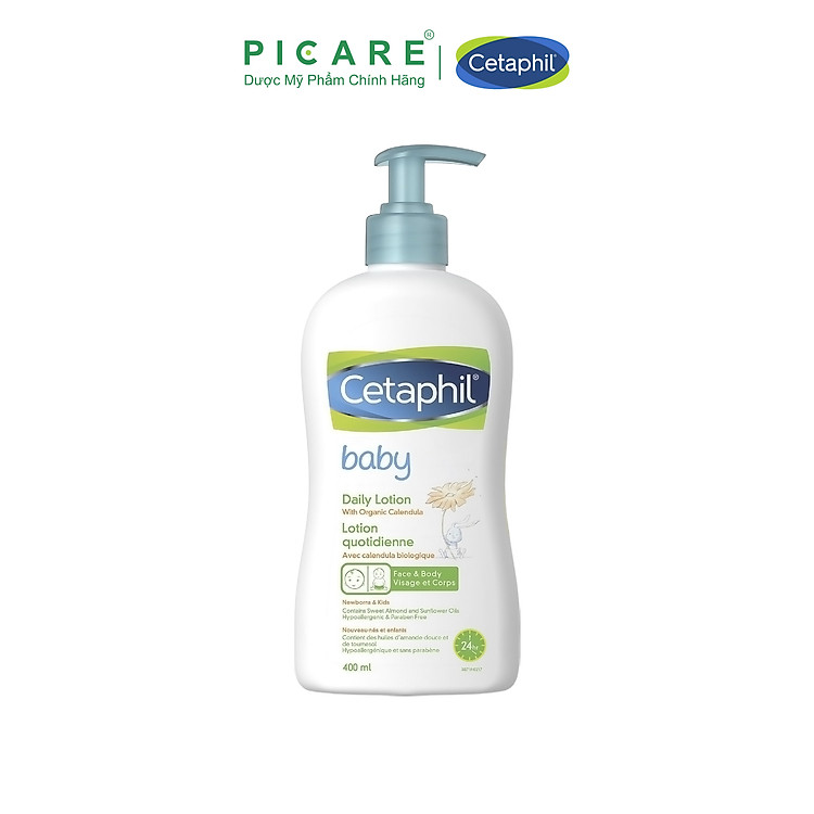 Sữa Dưỡng Ẩm Cetaphil Baby 400ml Chính hãng Giá rẻ - Hình ảnh 3