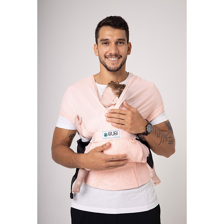 Địu vải BUBI Gen 3 - Hồng Pastel XXL Chính hãng Giá rẻ - Hình ảnh 3