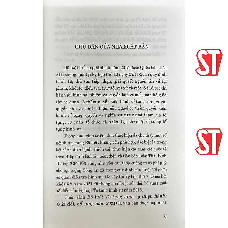 Bộ Luật Tố Tụng Hình Sự (Hiện Hành) (Sửa Đổi, Bổ Sung Năm 2021) - Ảnh 6