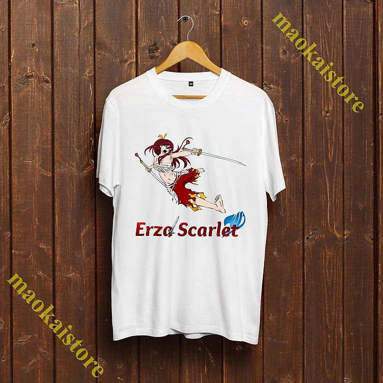 Áo Thun Erza Scarlet - Áo Thun Fairy Tail cực chất - cực rẻ - FRT-010