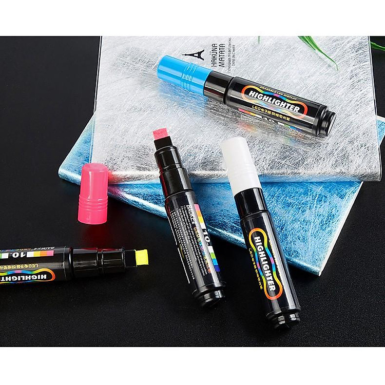 Hộp Bút Lông Màu Dạ Quang BAOKE (6 cây) - Ảnh 3