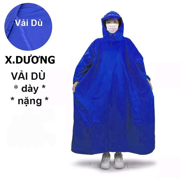 Áo mưa bít vải dù chống thấm nước ,cho người lớn ,nhiều màu sắc tươi trẻ , phù hợp cho nam và nữ