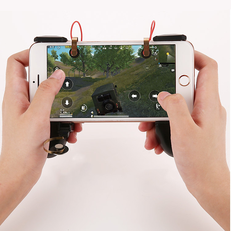 Tay Cầm Hỗ Trợ Chơi Game 3 Trong 1 HANDLEMV - Combo 3 món Gamepad, Joystick, Nút Hỗ Trợ Chơi Game Mobile Mã HANDLEMV