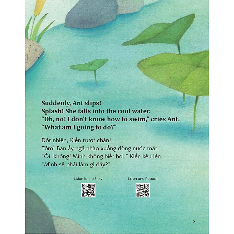 Học Tiếng Anh Cùng Truyện Ngụ Ngôn Aesop - Kiến Và Bồ Câu - Ảnh 2