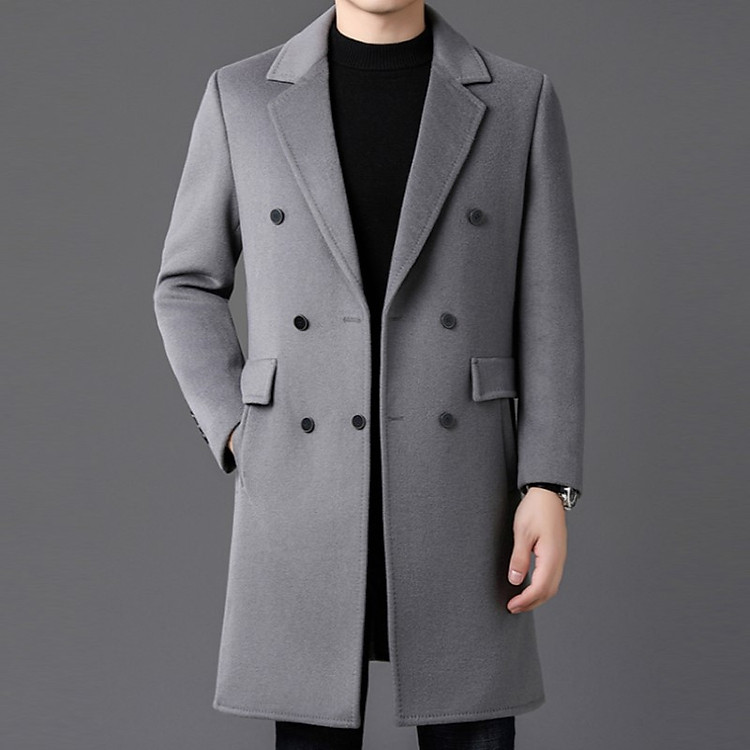 Áo măng tô dạ nam cao cấp lịch lãm hàng hiệu NAD125