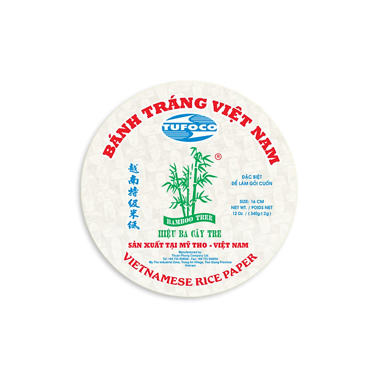 LÔ 15 BÁNH TRÁNG TRÒN BA CÂY TRE (16cm,250g)
