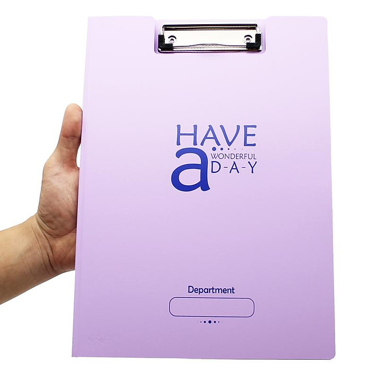 Bìa Trình Ký Đôi Flexoffice FO-CB03 - Màu Tím - Ảnh 3