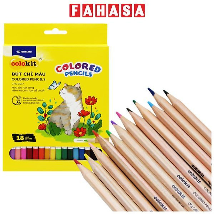 Hộp 18 Bút Chì Màu Colokit CPC-C037