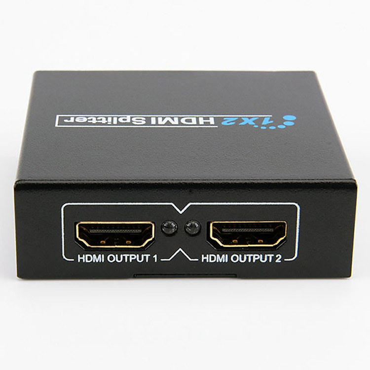 Bộ chia HDMI Switch 1 ra 2 Full HD 1080 đen - Hàng Chính Hãng