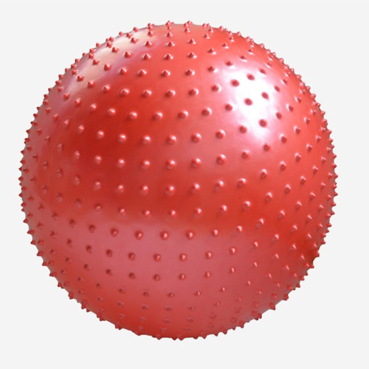 Bóng tập Yoga, Gym có gai 75cm màu đỏ