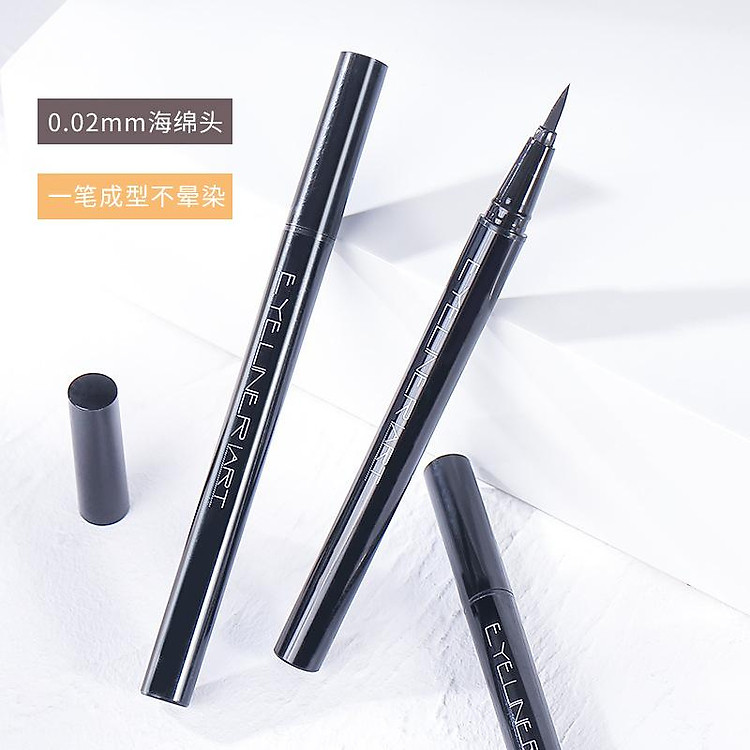 Phụ nữ thời trang Makeup xixi bút kẻ mắt mát lạnh không thấm nước trang điểm lâu trôi không dễ lem đầu mút kẻ mắt màu đen mát mẻ 261