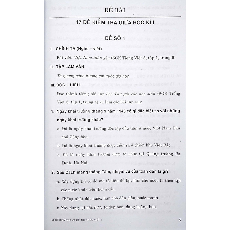 60 Đề Kiểm Tra Và Đề Thi Tiếng Việt 5 - Ảnh 6