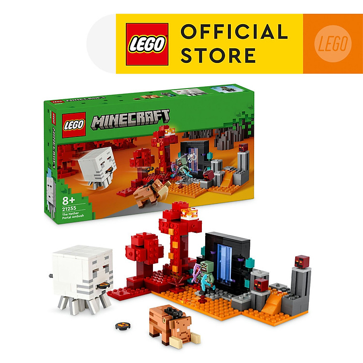 Mua tại Tiki: LEGO MINECRAFT 21255 Cuộc phục kích Nether Chính hãng Giá tốt