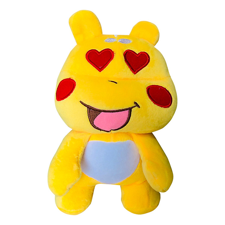 Gấu Bông Qoobee Ichigo Biểu Cảm Cười Mắt Tim