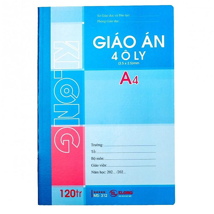 Sổ giáo án 4 ô ly A4 (200 trang) - Ảnh 3