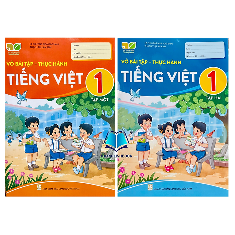 Sách - Combo Vở bài tập - Thực hành Tiếng Việt lớp 1 - tập 1 + 2 (Kết nối tri thức với cuộc sống)