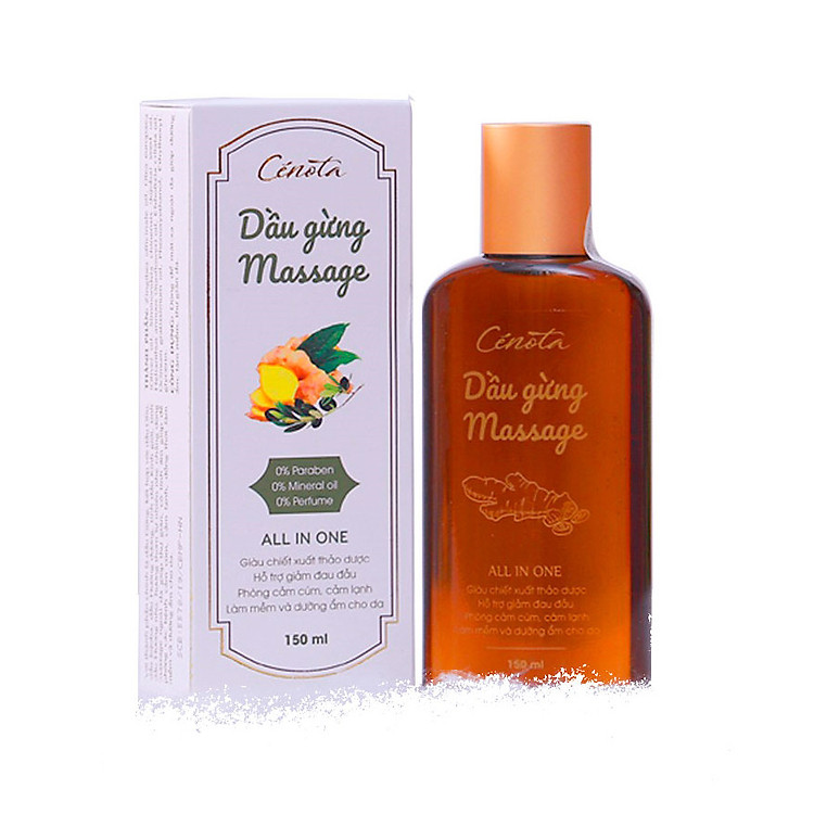 Dầu gừng Massage Cenota 150ml Giảm đau Chống Cảm