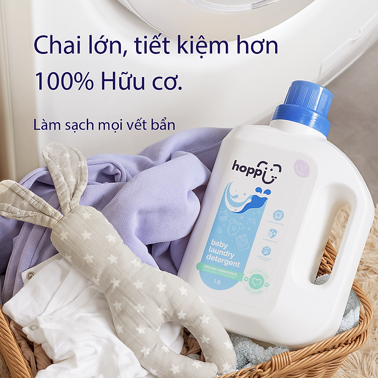 Nước giặt quần áo cho bé Hoppi Chính hãng Ưu đãi - Hình ảnh 2