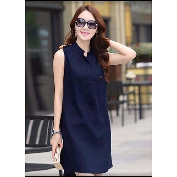 Đầm cát tuyết dáng suông, lượn đuôi tôm nữ tính - DS14