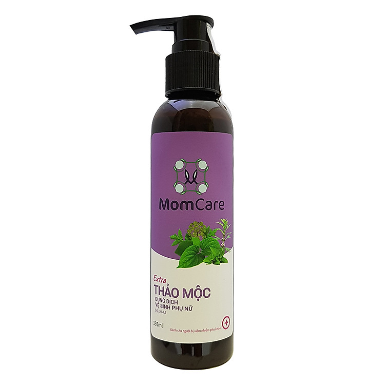 Dung dịch Vệ sinh Phụ nữ Thảo mộc Momcare Extra (Chữa viêm)