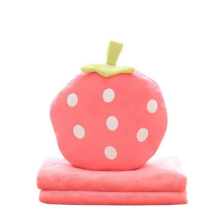 chăn gối văn phòng hoa quả