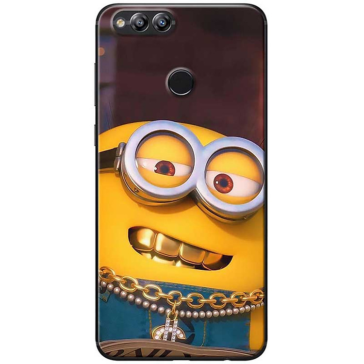 Ốp lưng dành cho Honor 7x mẫu Minion răng vàng