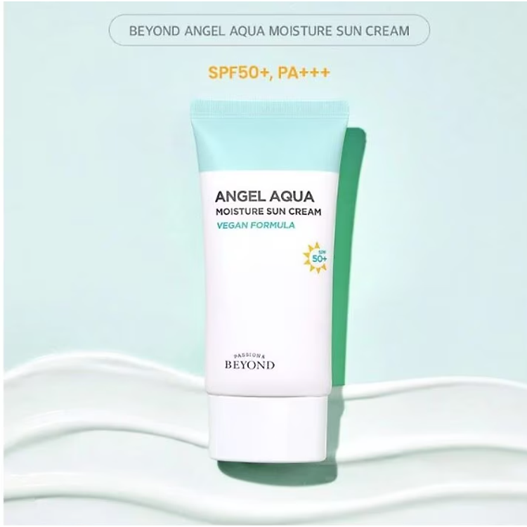 Kem chống nắng làm dịu giúp hạ nhiệt Beyond Angel Aqua Moisture Sun Cream SPF 50+/PA+++