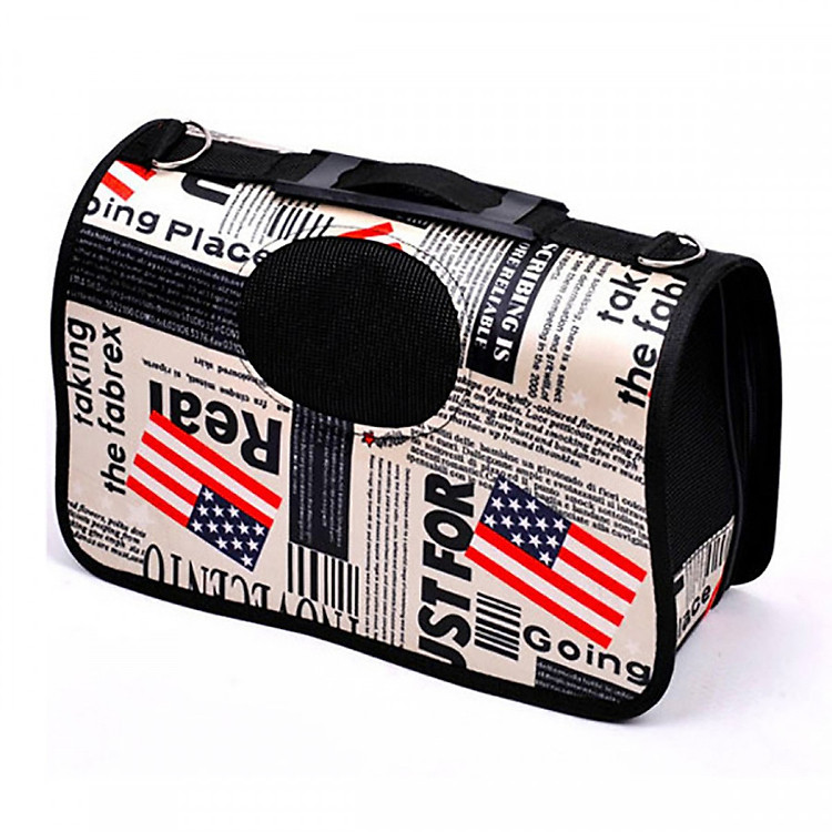 Túi vận chuyển cứng cho chó mèo (mẫu giao ngẫu nhiên) hanpet