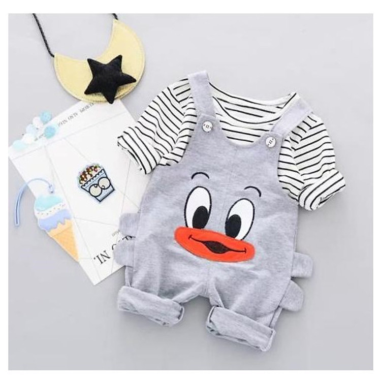 Yếm Vịt Xinh Xắn Cho Bé Trai, Gái (Gồm Áo Và Yếm Rời)