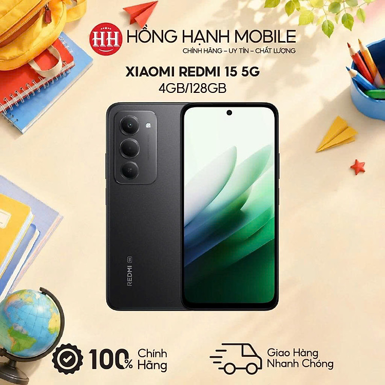 Điện Thoại Xiaomi Redmi 15 5G 4GB/128GB - Hàng Chính Hãng