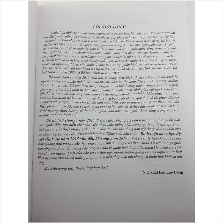 Bình Luận Khoa Học Bộ Luật Hình Sự 2015 Sđ, Bs 2017 - TS. Lê Quang Thành - Ảnh 3