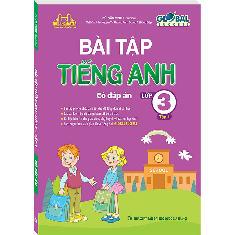 GLOBAL SUCCESS – Bài tập tiếng anh lớp 3 tập 1 (Có đáp án)