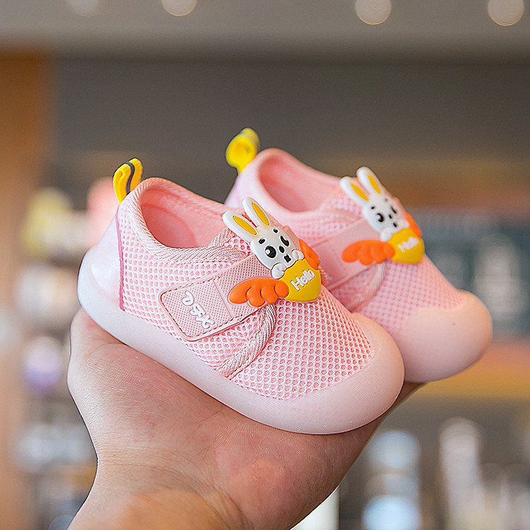 Giày Tập Đi Em Bé Gái Từ 0 - 3 Tuổi Đế Mềm Chống Trơn Trượt Dép Tập Đi Phong Cách Đáng Yêu G22