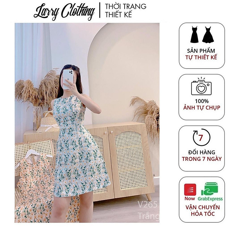 Váy Gấm Đồ Công Sở Phong Cách HQ Larry Clothing V265