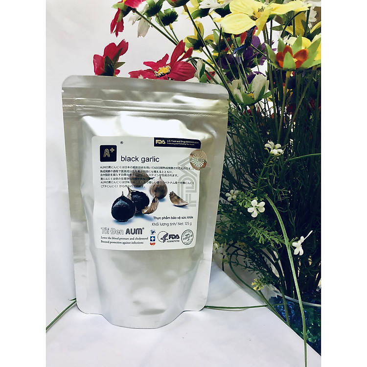 Tỏi đen AUM gói 125 Gr lên men 60 ngày xuất khẩu Mỹ