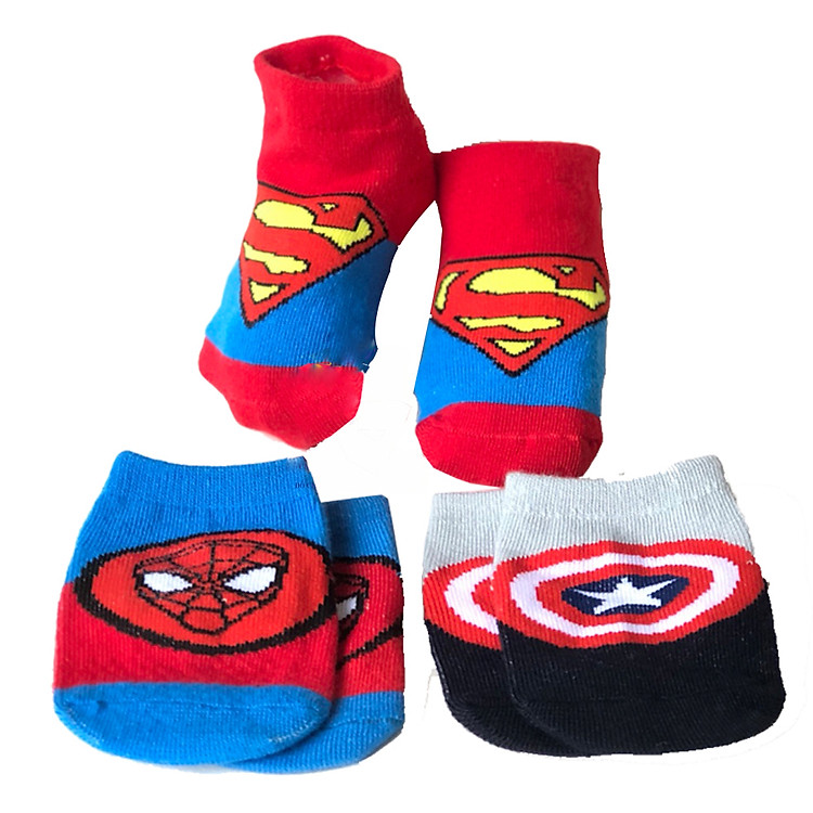 Sét 3 Đôi Tất Cổ Ngắn Chống Trượt Cho Bé Từ 0-3 Tuổi